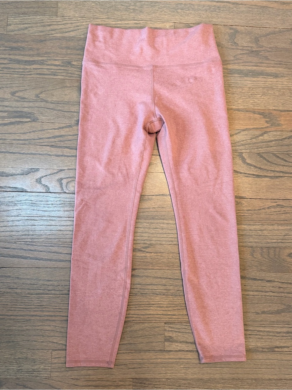 Vuori Leggings Clean Elevation Dream Knit Dusty Pink Small Short Activewear